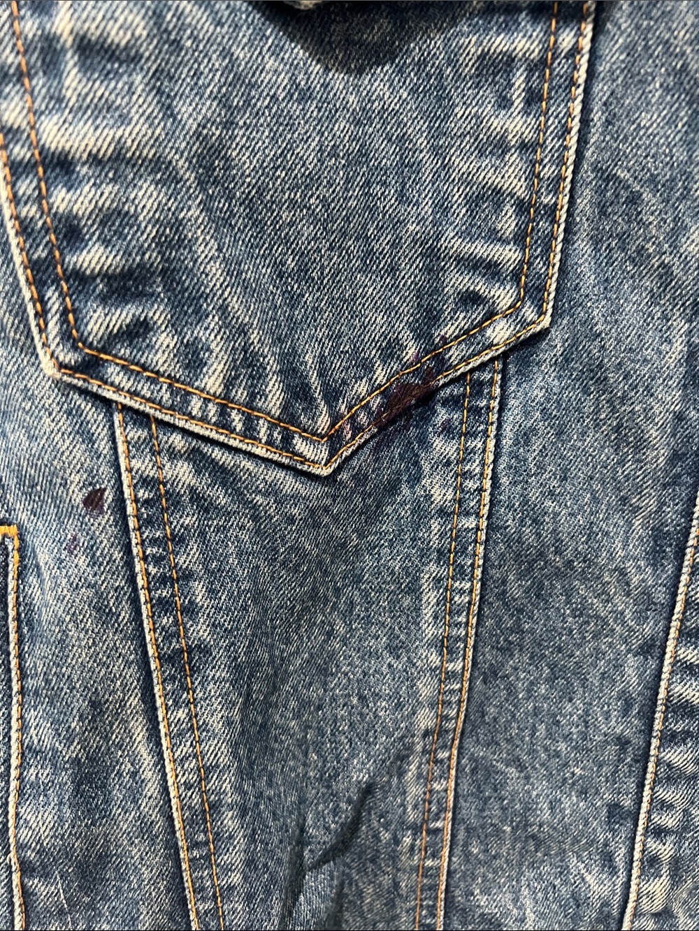 Vintage 90s GAP Blue Denim Oversized Jacket Size Small - Picture 5 of 9